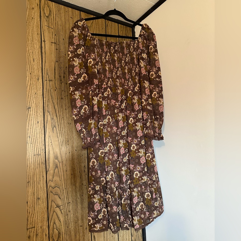 Floral Long Sleeve Dress